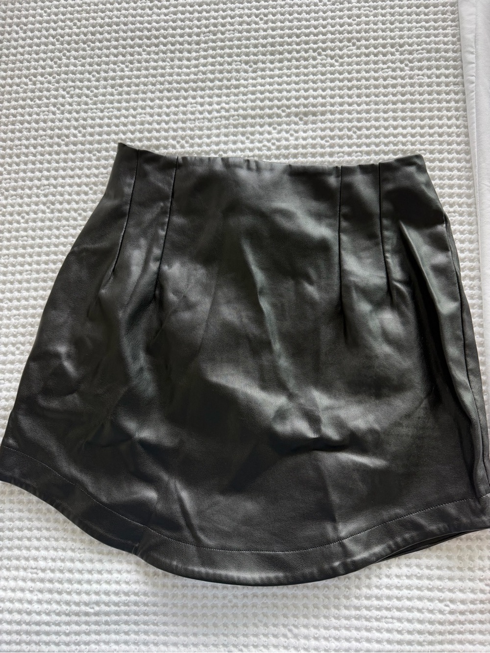 Black Faux Leather Mini Skirt - Sleek Women's Skirt